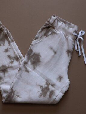 Reflex Tie Dye Joggers Neutral Tan Color NWT
